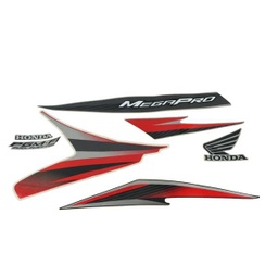[871X0KYE910ZCL] Sticker Body Set Kiri Merah Honda Mega Pro FI