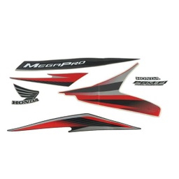 [871X0KYE910ZCR] Sticker Body Set Kanan Merah Honda Mega Pro FI