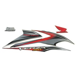 [871X0K18900ZAR] Sticker Body Set Kanan Hitam Honda  Verza 150