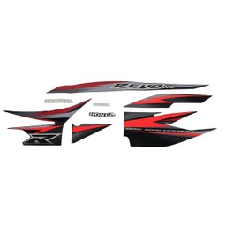 [871X0K03N10ZAL] Sticker Body Kiri Hitam Honda Revo 110