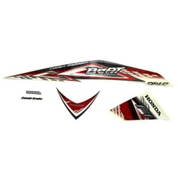 [871X0K25940ZCR] Sticker Body Kanan White Red – BeAT FI CBS