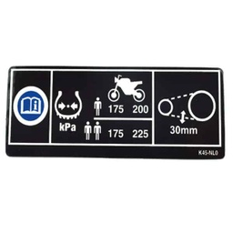 [87505K45NL0] Label Tire &amp; Drive Chain – Honda CBR 150R K45R, New CB150R Streetfire