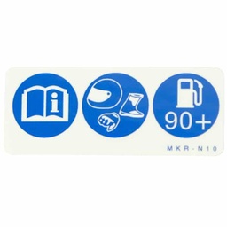 [87586MKRN10] Label Fuel Drive Honda PCX 160 K1Z