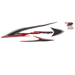 [871X0K61910ZBL] Sticker Body Set Kiri Merah Honda BeAT POP eSP K61
