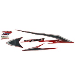 [871X0K61910ZBR] Sticker Body Set Kanan Merah Honda BeAT POP eSP K61
