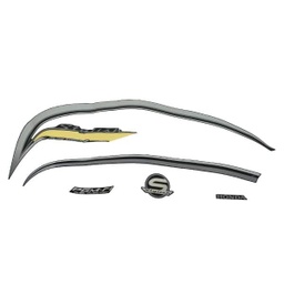 [871X0K16A40ZAL] Sticker Body Set Kiri Hitam Coklat Honda Scoopy eSP K16R