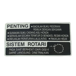 [87560K03N30] Mark Drive Caution Honda Super Cub C125