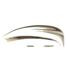 [871X0K16A20ZBR] Sticker Body Set Kanan Beige Coklat Honda Scoopy FI K16G