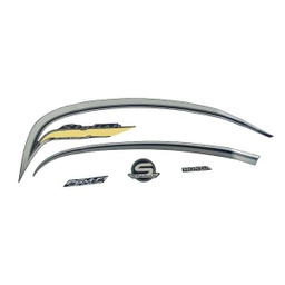 [871X0K16A40ZDL] Sticker Body Set Kiri Biru Silver Honda Scoopy eSP K16R