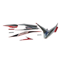 [871X0KZRB10ZBL] Sticker Body Set Kiri Merah Honda Vario Techno 125 FI CBS ISS