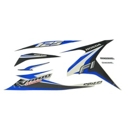 [871X0KZRB20ZDR] Sticker Body Set Kanan Putih Biru Honda Vario Techno 125 FI STD