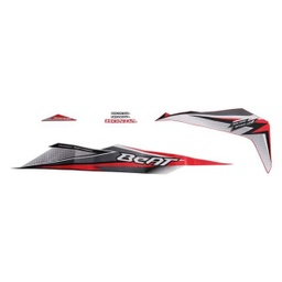 [871X0K81D10ZBL] Stiker Body Set Kiri Merah Honda BeAT Sporty eSP K81 ISS