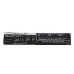 [87505K18910] Label Informasi Ban Honda CB150 Verza