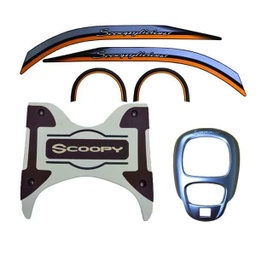 [0800AK93ABLKST] Paket Aksesoris All New Scoopy Stylish Black
